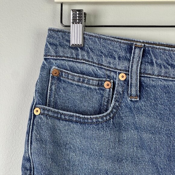 Madewell High Rise Mid Length Shorts - Picture 4 of 13